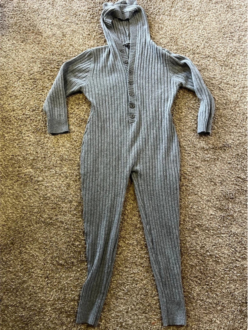 Fashion Nova Sz 2XL Sweater Button Up Hooded Jumper
